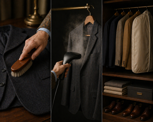 The Old Money Guide to Wardrobe Care: How to Brush, Steam, and Store Your Clothes Like They're Worth Keeping