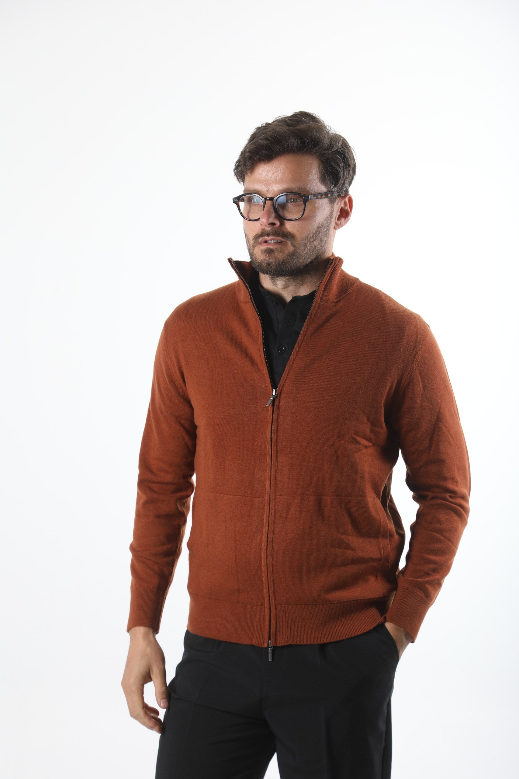 Classic Zip Cardigan - Refined Knit Layer