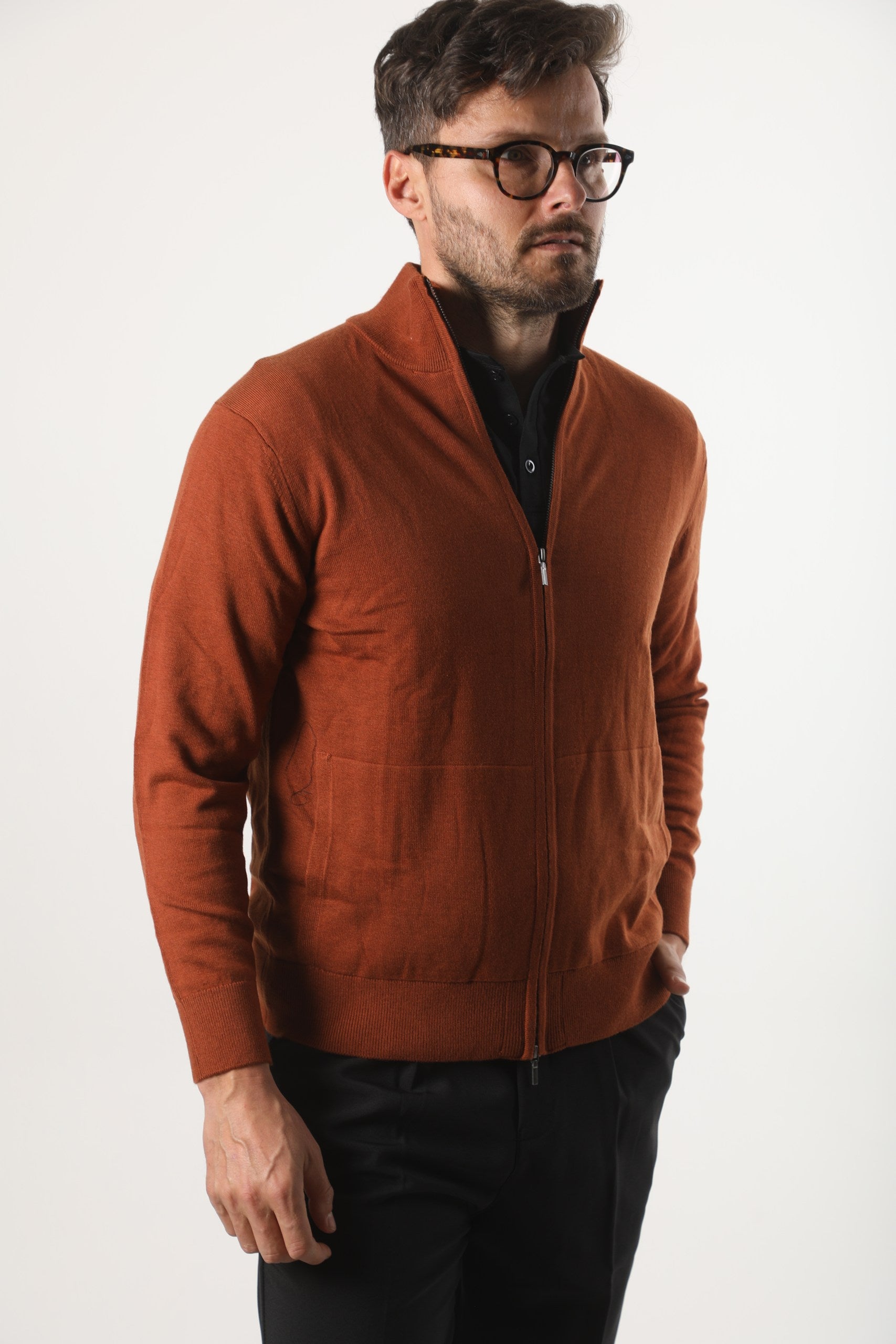 Classic Zip Cardigan - Refined Knit Layer