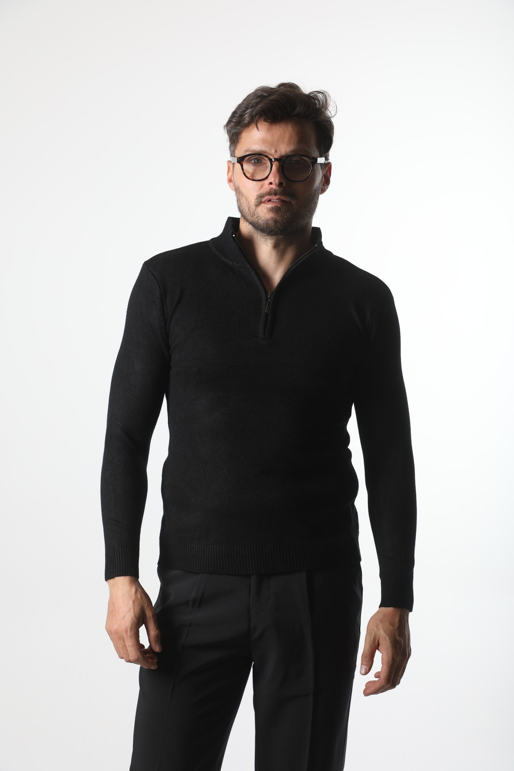 Classic Quarter Zip Sweater - Old Money Style Knit