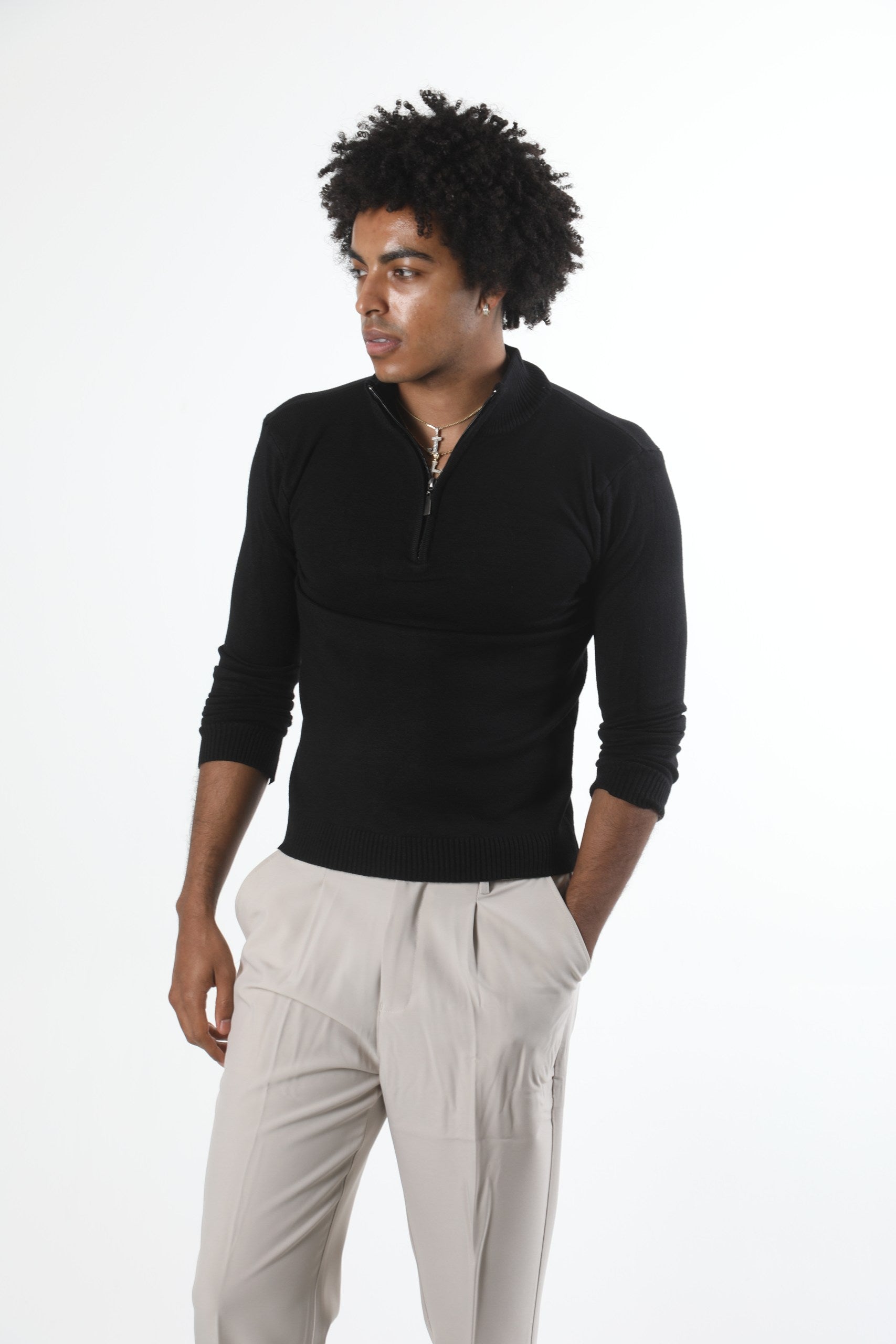 Classic Quarter Zip Sweater - Old Money Style Knit