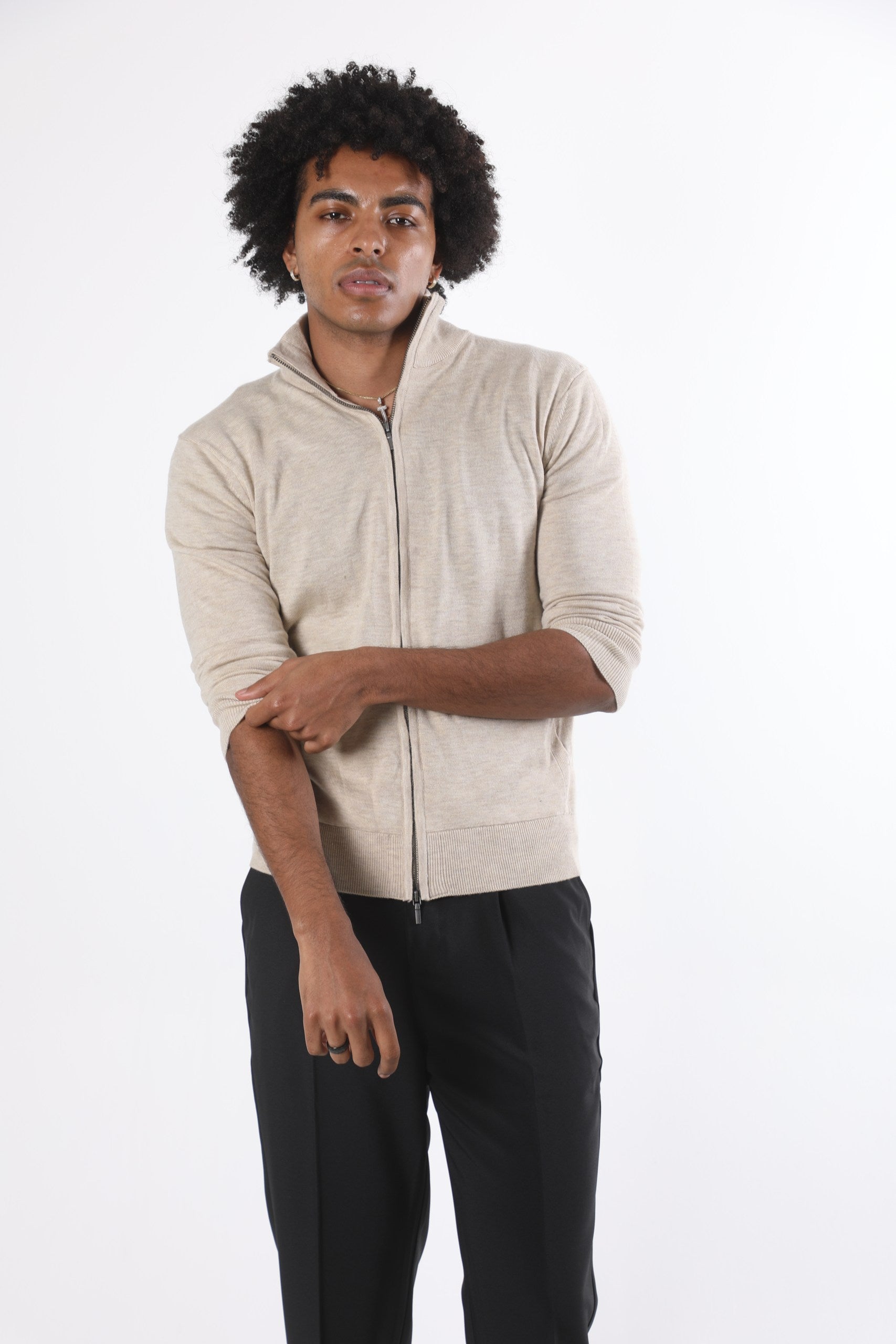 Classic Zip Cardigan - Refined Knit Layer